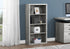 11.75" x 23.75" x 47.5" Cappuccino Particle Board Adjustable Shelves Bookshelf